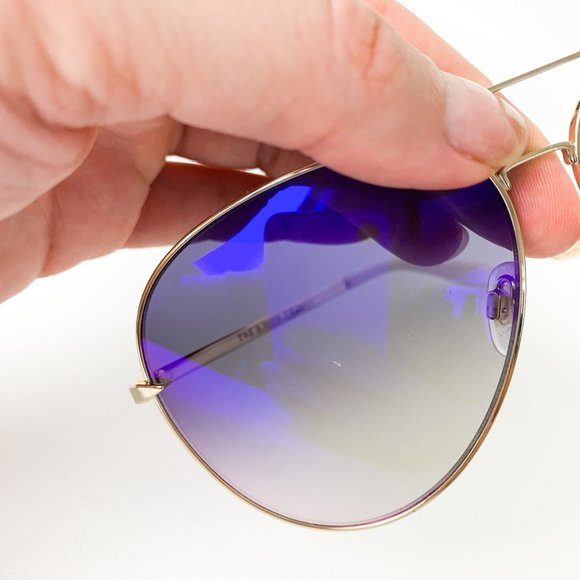 Rag & Bone gold aviator sunglasses - Picture 5 of 5